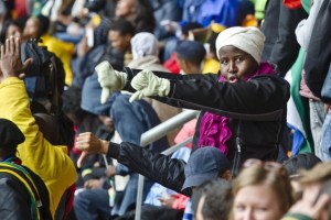 A section of the crowd boos President Jacob Zuma during the memorial service for former president Nelson Mandela. Picture: Nelius Rademan/Foto24
