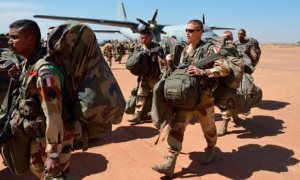 French troops arrive in Bamako, Mali. Photograph: Eric Feferberg/AFP/Getty Images