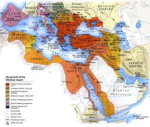 Map of the Ottoman Empire.