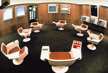 Photo of Cybersyn, Salvador Allende's socialist version of the internet.