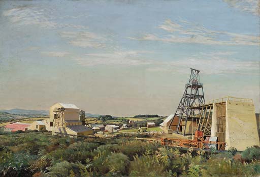 Harold Harvey, "The Lady Wheal Reeth Tin Mine," Breage, Cornwall, 1934.