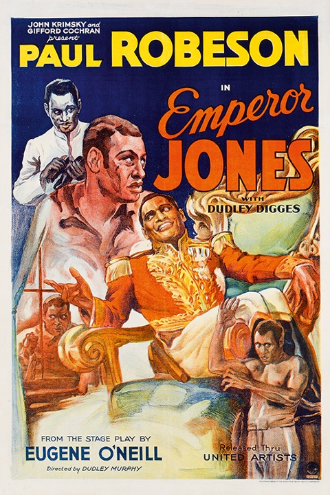 Emperor Jones (1933)  The poster for the film would, Kisch says, ‘have cost a lot of time and money to produce’. It featured a painterly style. By contrast, the posters for independent films would often use only two colours and be made in a few hours. Photograph: The Separate Cinema Archive