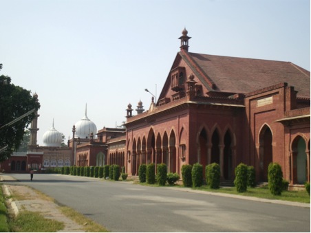 Aligarh Muslim University, founded in 1875 as the Mahomedan Anglo-Oriental College (author’s collection) 
