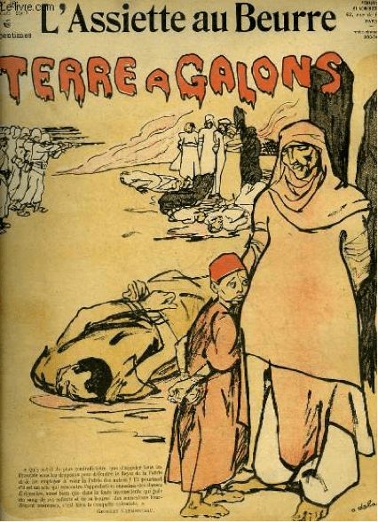 L’Assiette au Beurre, Terre à Galons ("A place to earn stripes"), March 14, 1908.