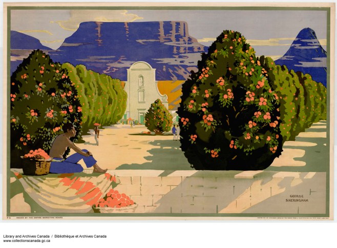 South African Oranges (Empire Marketing Board Poster), Library and Archives Canada.