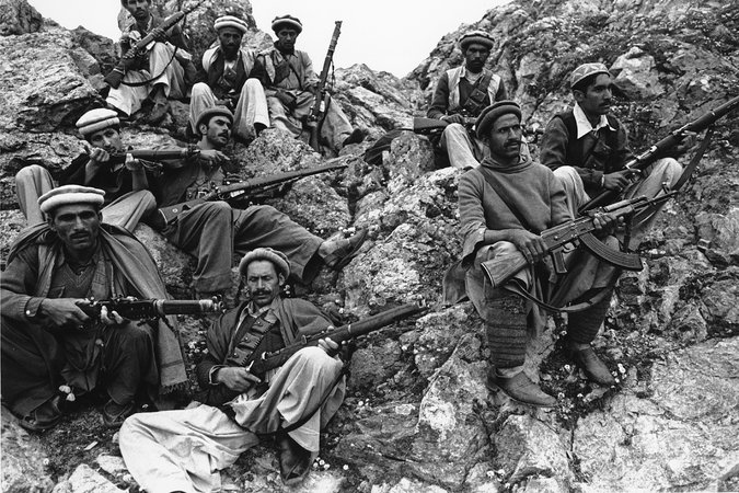 Mujahedeen rebels fighting Soviet troops, Afghanistan, 1980. Credit: Associated Press