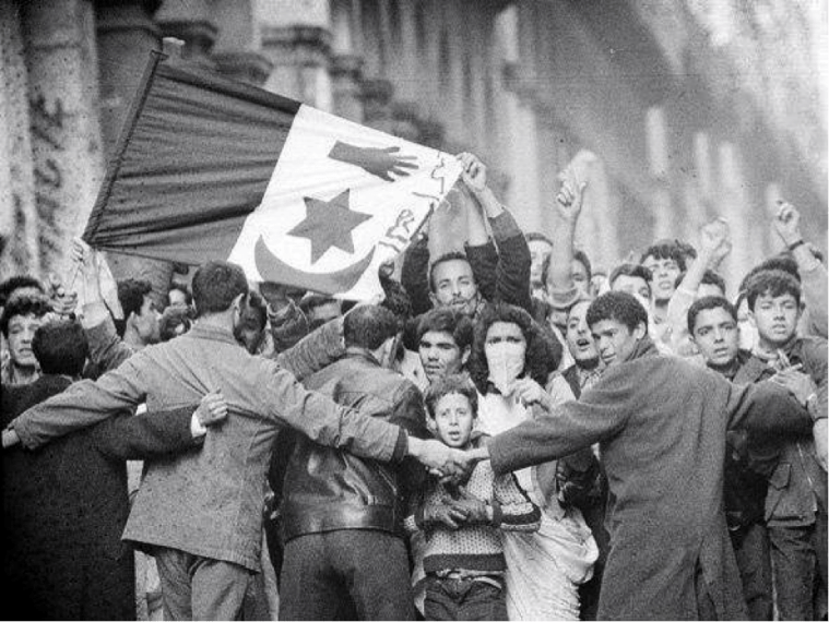 Independence demonstrations in Sétif, 08 May 1945. Photo: public domain.