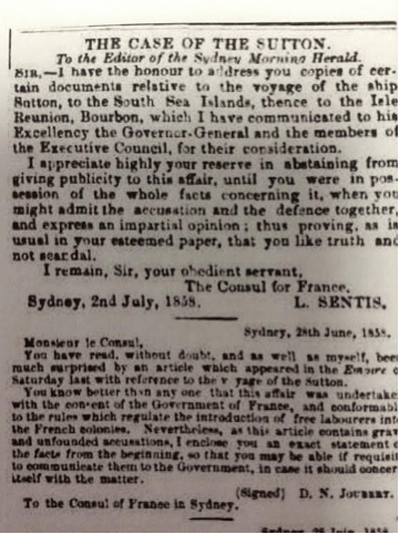 Sydney Morning Herald, 5 July 1858