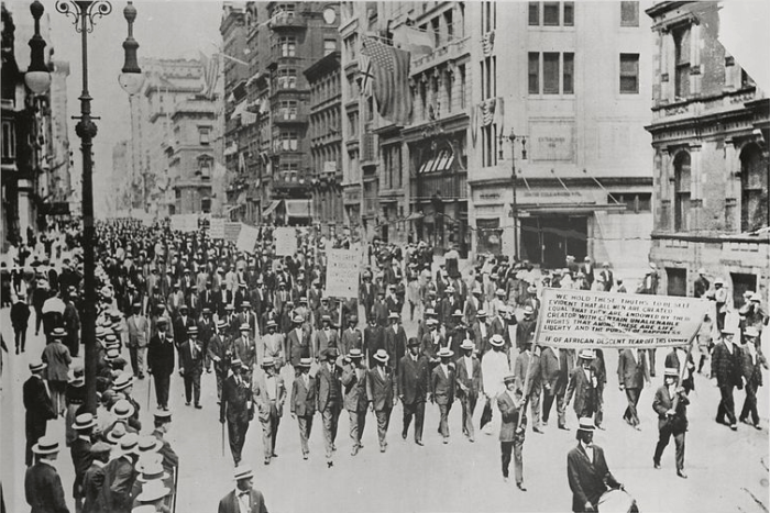 Silent Protest parade, New York City, July 28, 1917.