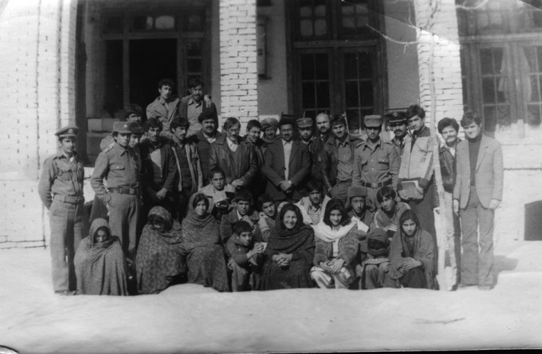 Soviet advisor Georgii Kireev with Afghan schoolchildren, including unveiled schoolgirls, at a Communist youth event in Kandahar, Afghanistan, mid-1980s. Photograph courtesy of Georgii Kireev, whose “Kandahar Diary” I draw on extensively in Humanitarian Invasion.