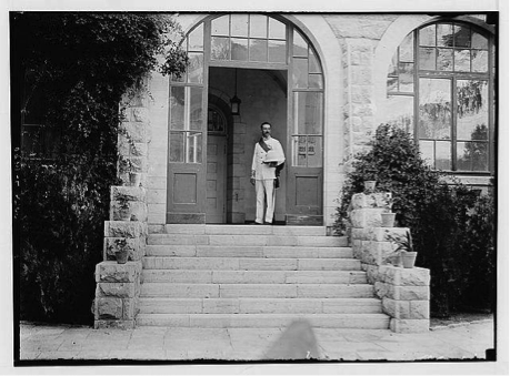 Samuel at August Victoria, July 1920 (Israel State Archives)