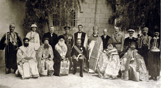 Samuel and Church leaders in Jerusalem, 1922 (Samuel, Memoirs (London, 1945))